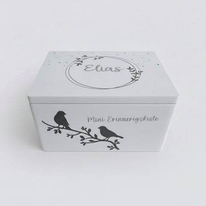 Wooden baby keepsake box – personalized &amp; hand-painted (without engraving)