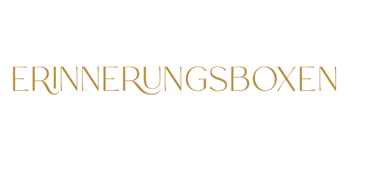 Erinnerungsboxen Logo, handgemachte personalisierte Erinnerungsboxen aus Holz für Geburt, Taufe und Hochzeit.